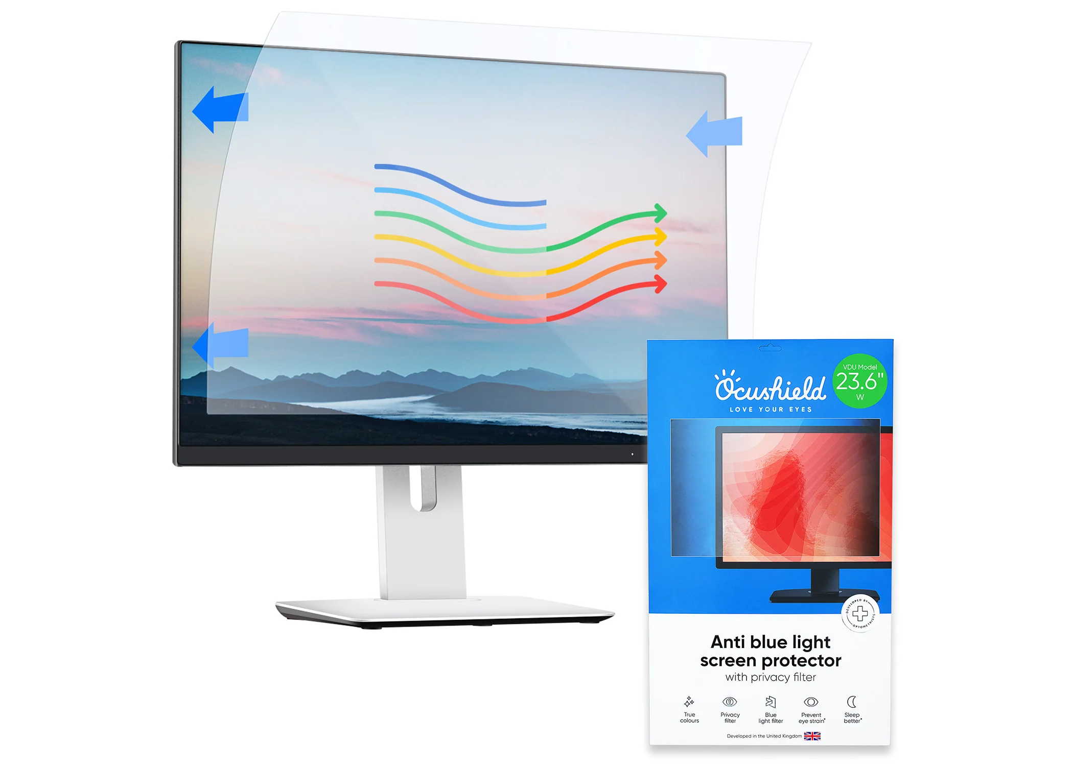 Anti blue light screen protector for laptops, monitors and PCs - Image 32