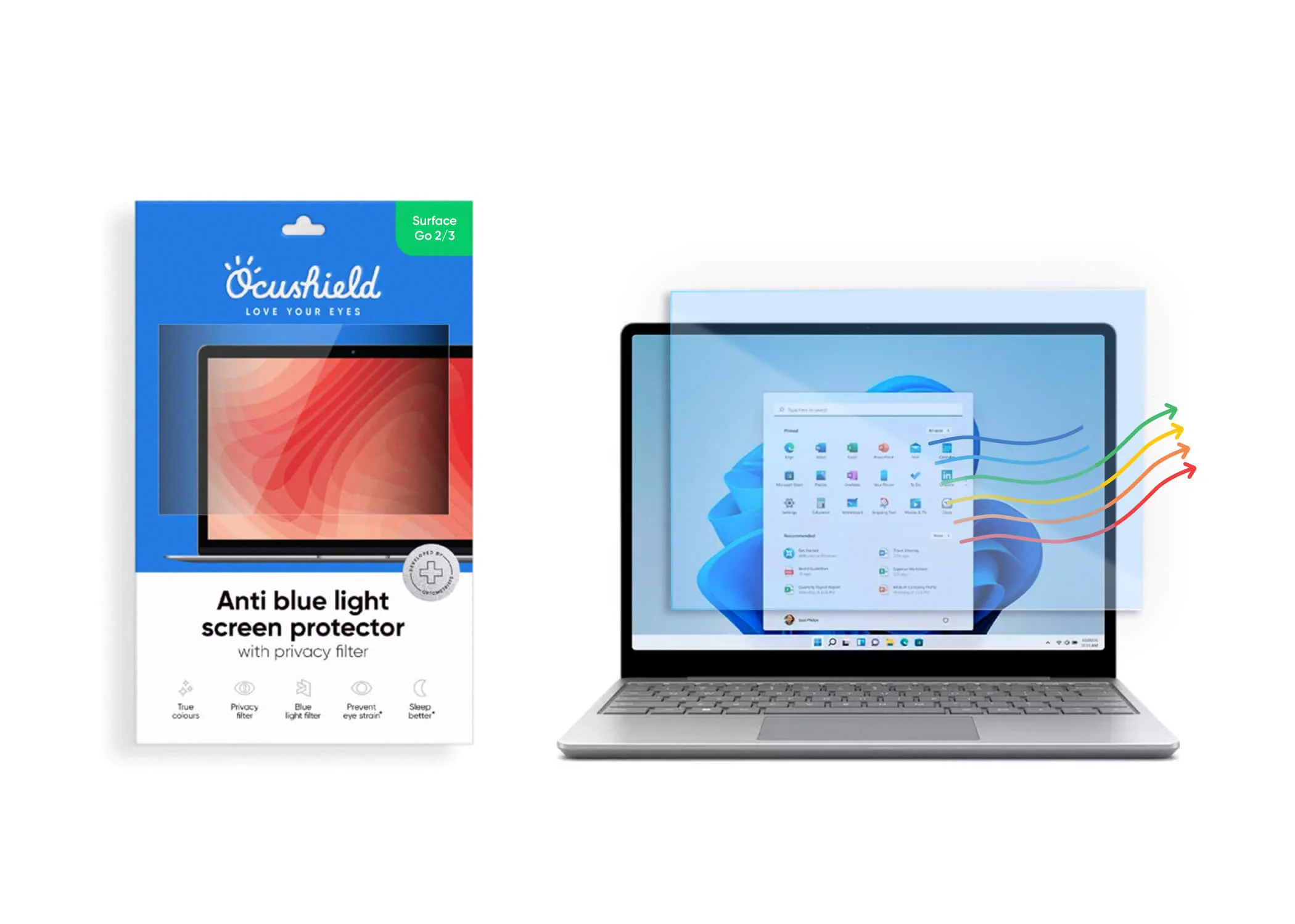 Anti blue light screen protector for laptops, monitors and PCs - Image 43