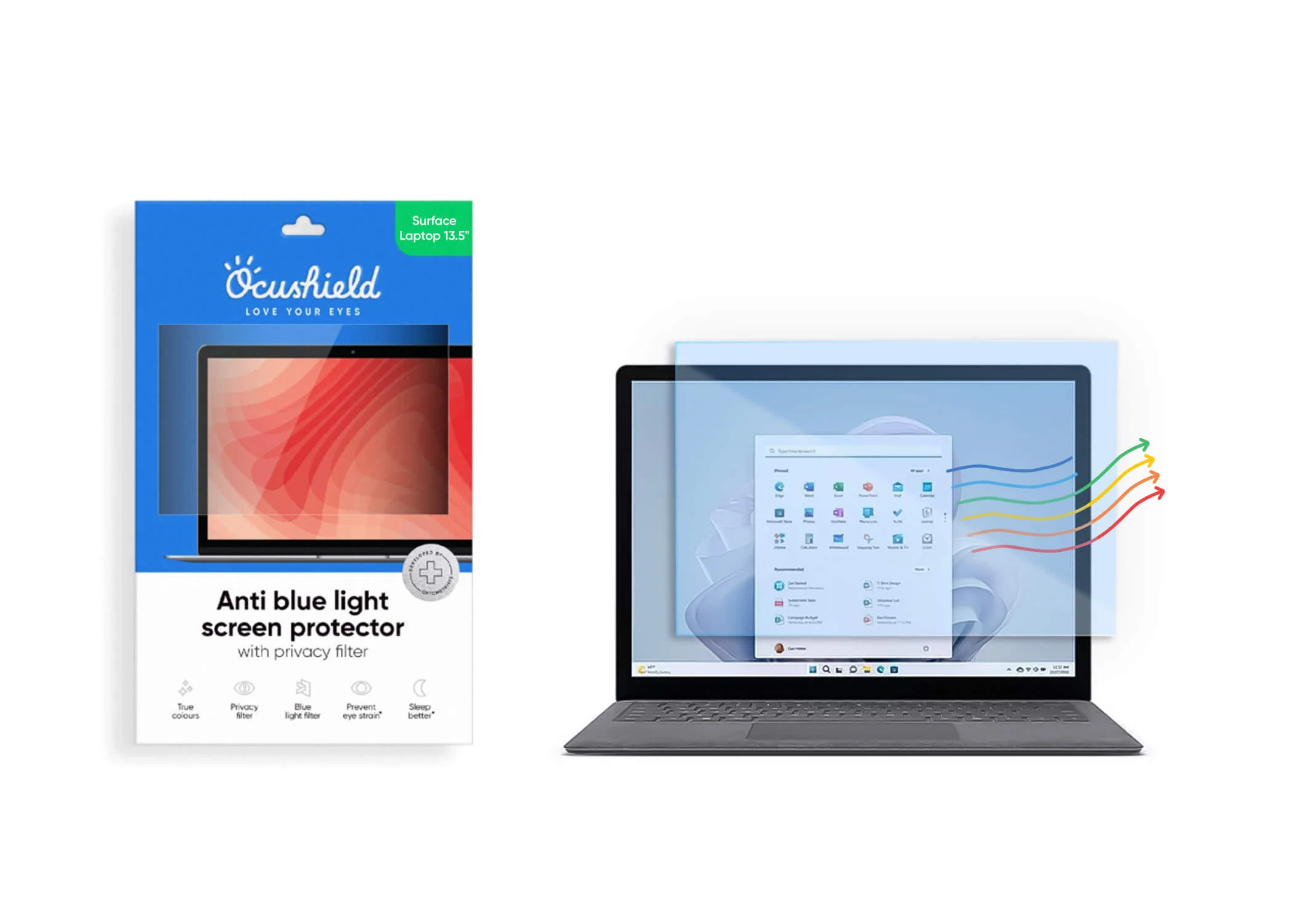 Anti blue light screen protector for laptops, monitors and PCs - Image 45
