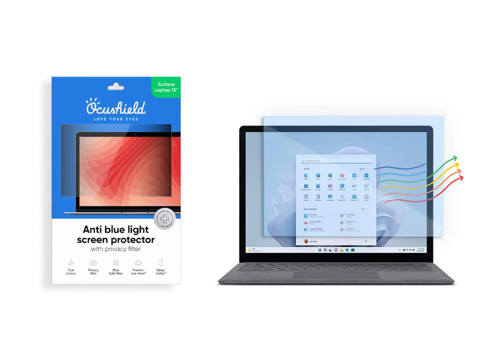 Anti blue light screen protector for laptops, monitors and PCs - Image 46
