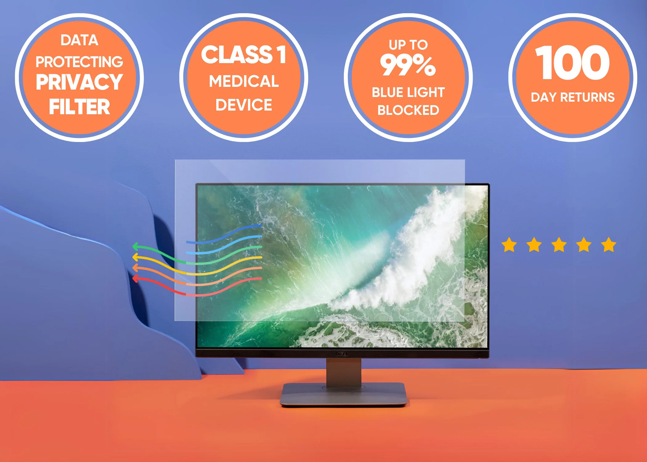 Anti blue light screen protector for laptops, monitors and PCs - Image 52
