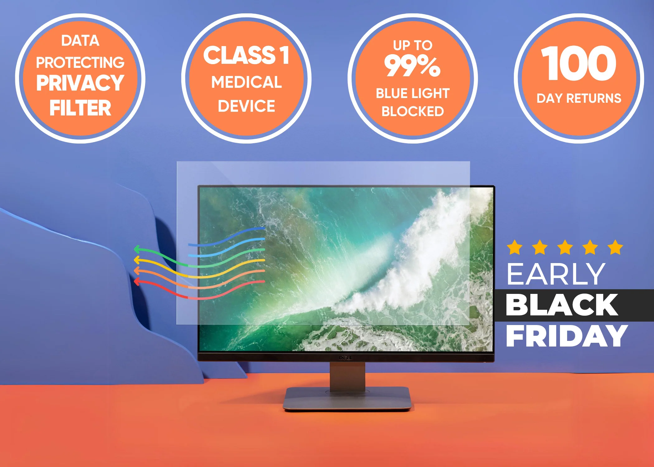 Anti blue light screen protector for laptops, monitors and PCs - Image 53