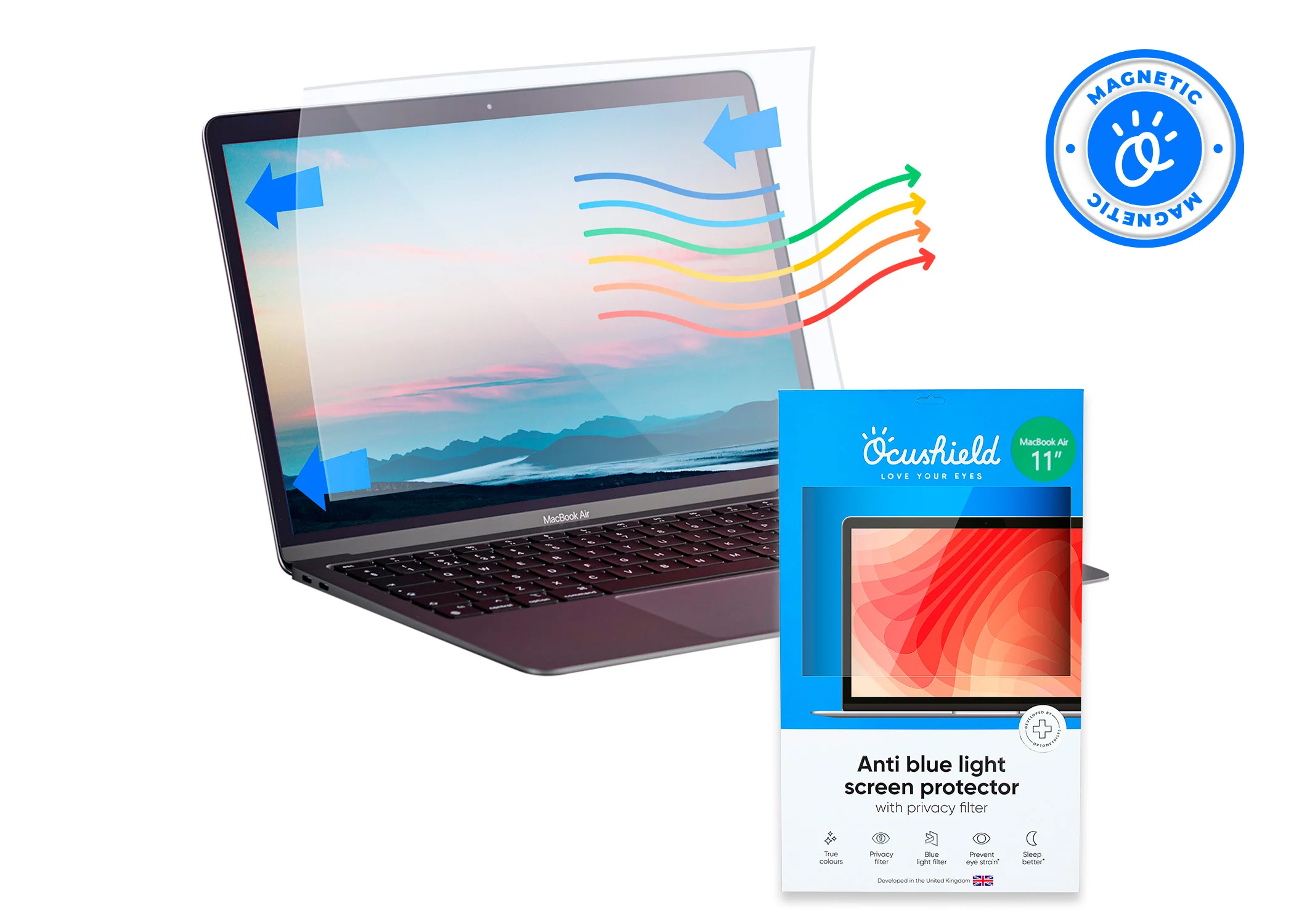 Anti blue light privacy filter for MacBook Air & Pro - Image 10