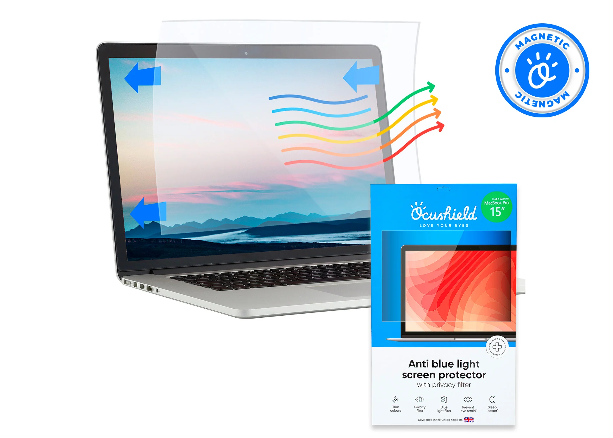 Anti blue light privacy filter for MacBook Air & Pro - Image 16
