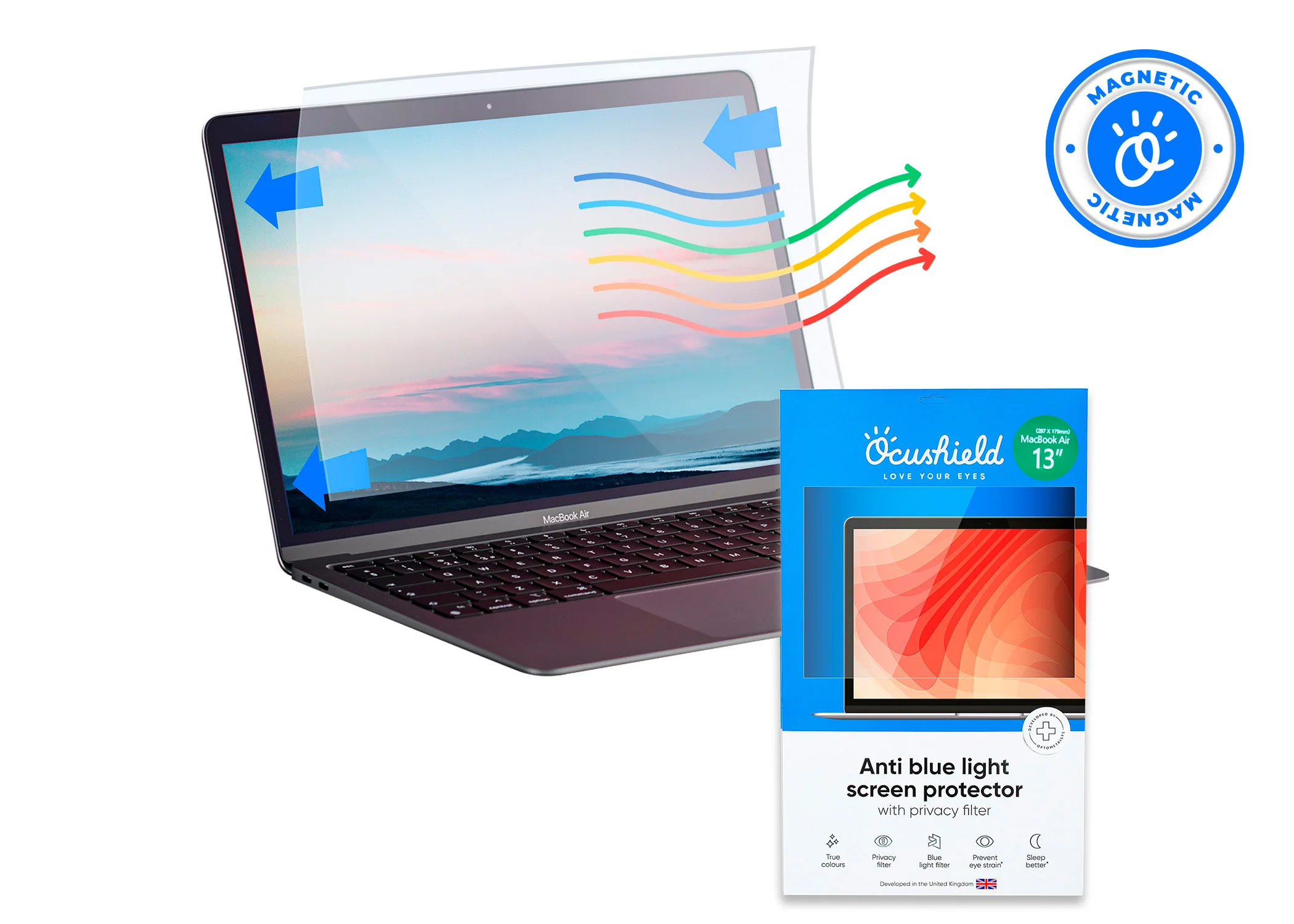 Anti blue light privacy filter for MacBook Air & Pro - Image 17