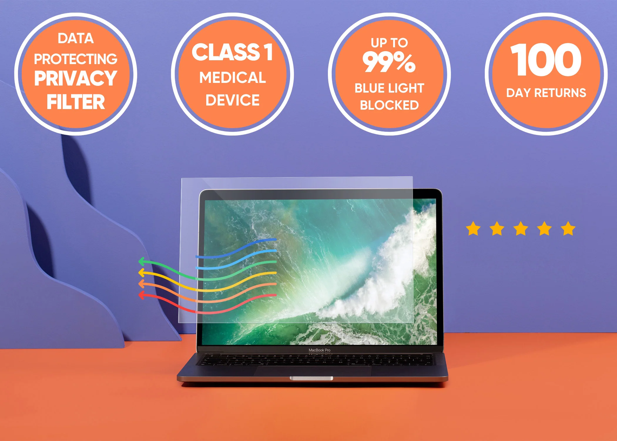 Anti blue light privacy filter for MacBook Air & Pro - Image 25