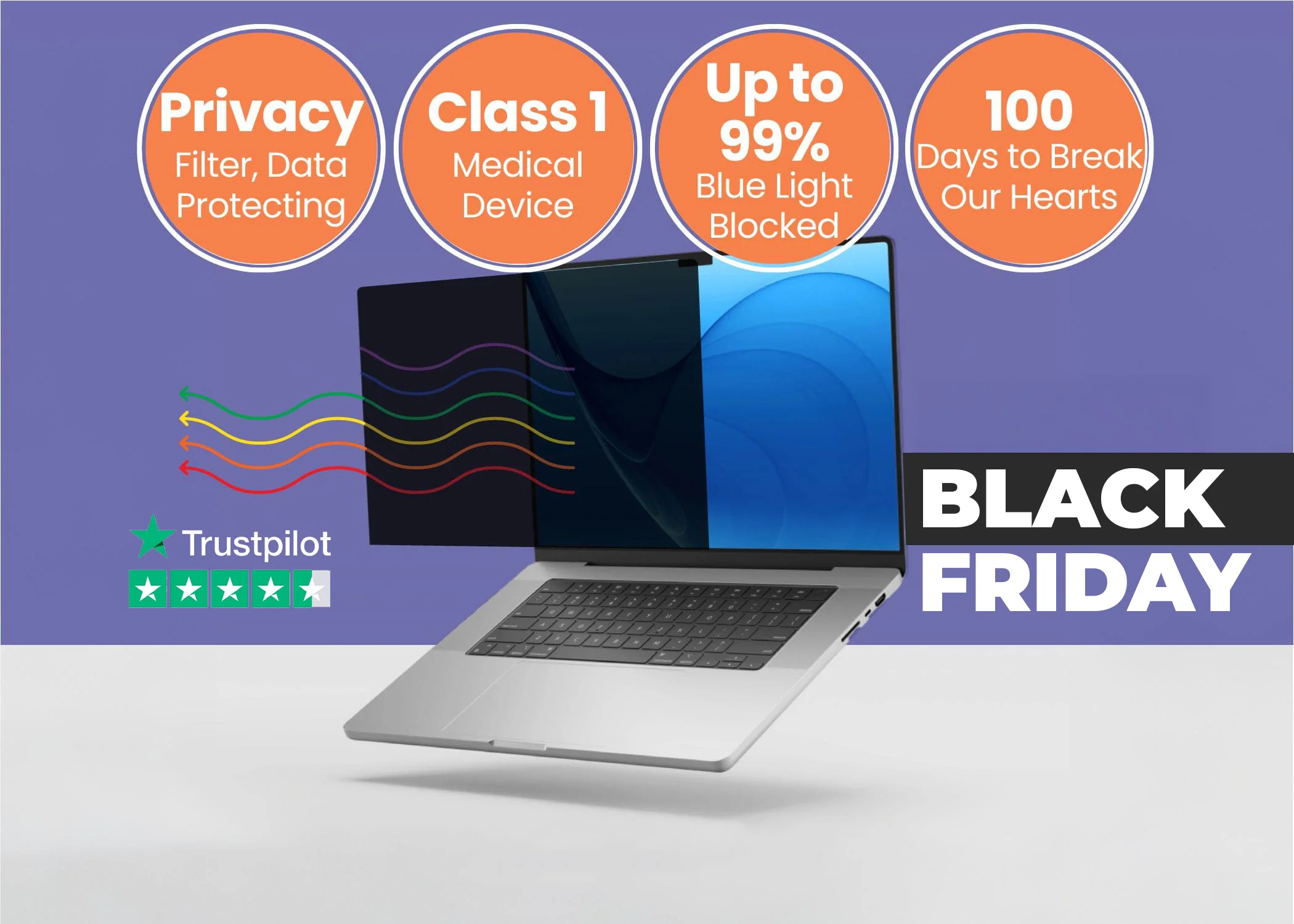 Anti blue light privacy filter for MacBook Air & Pro - Image 26