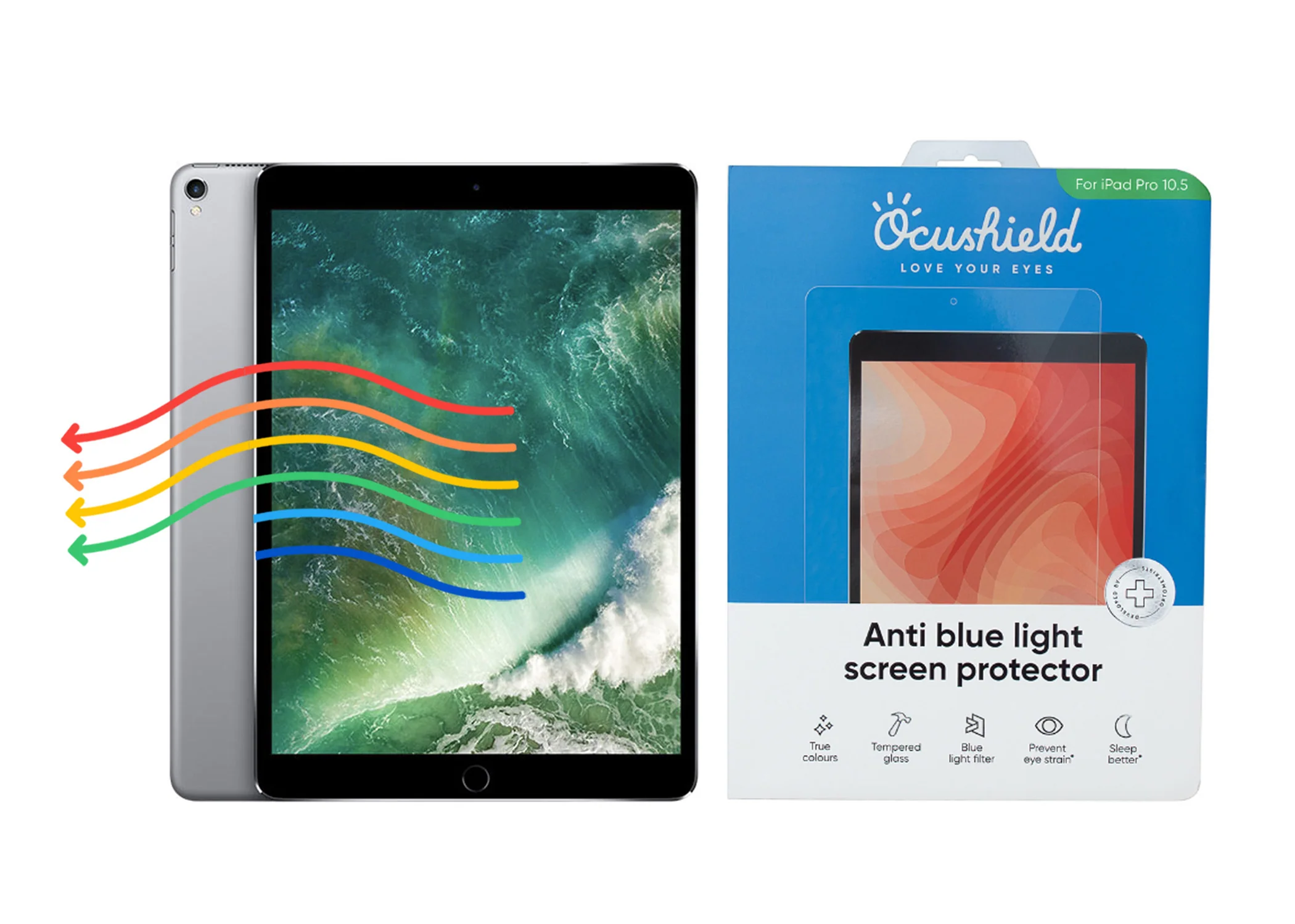 Anti blue light screen protector for iPad - Image 10