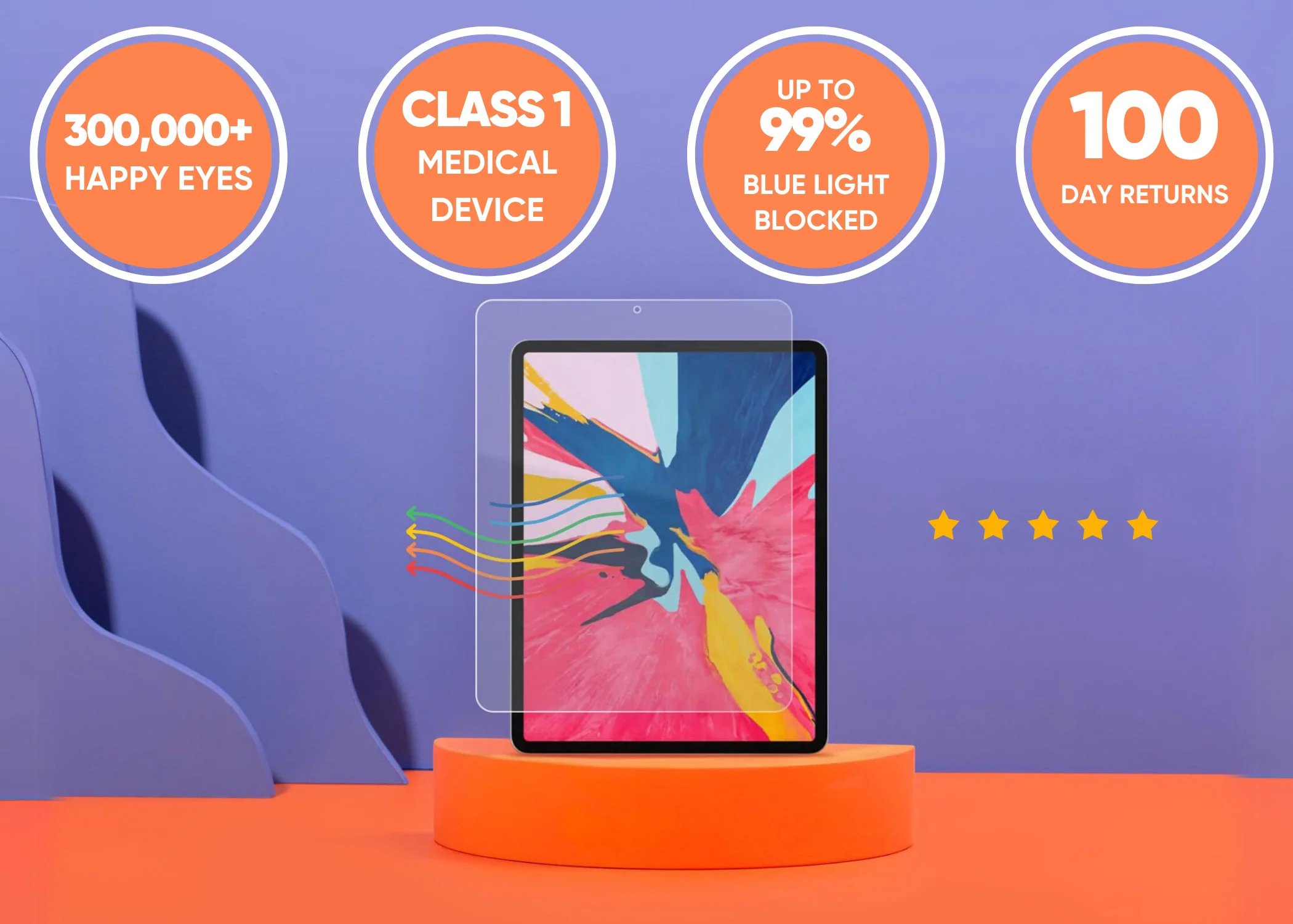 Anti blue light screen protector for iPad - Image 31