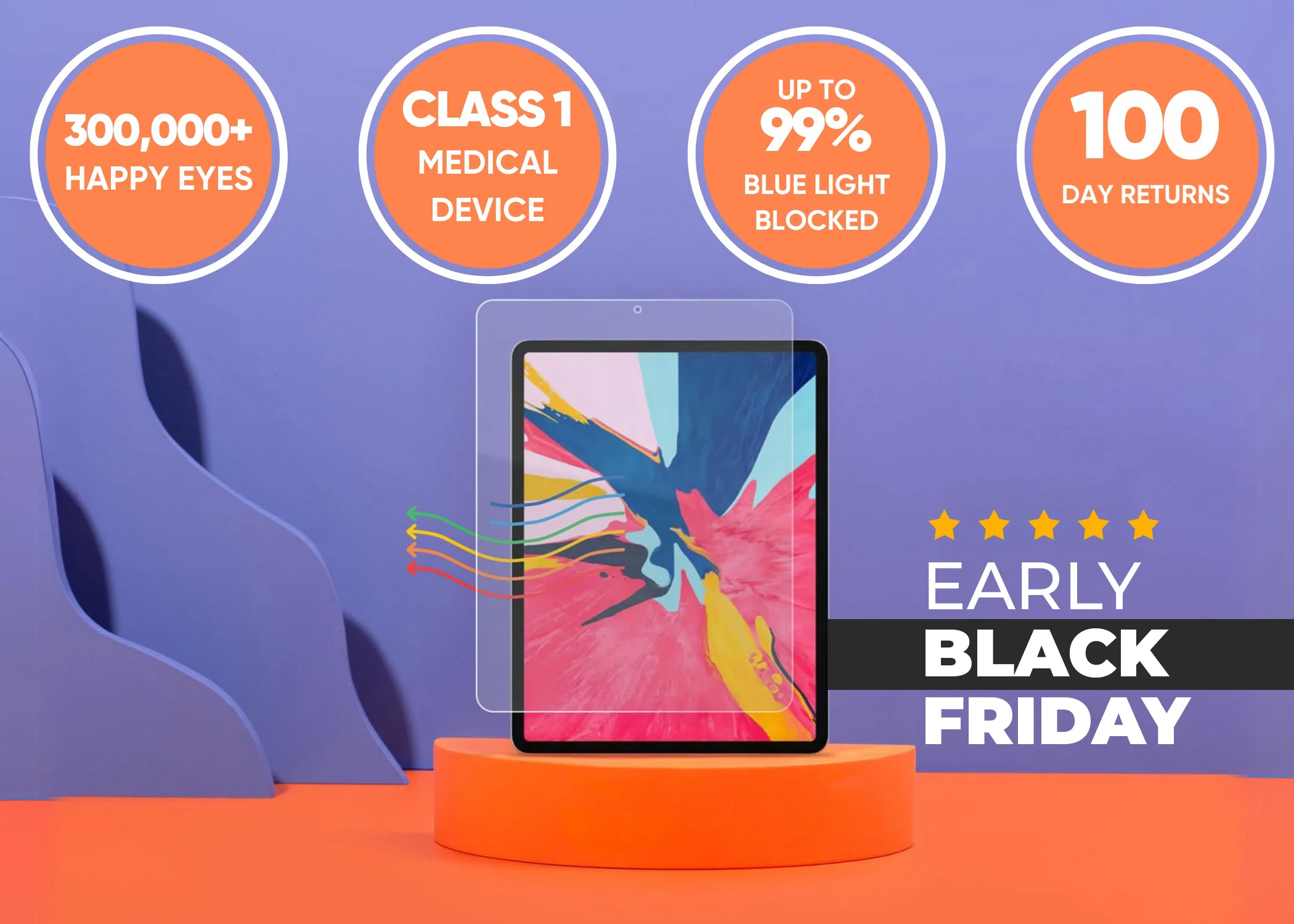 Anti blue light screen protector for iPad - Image 32