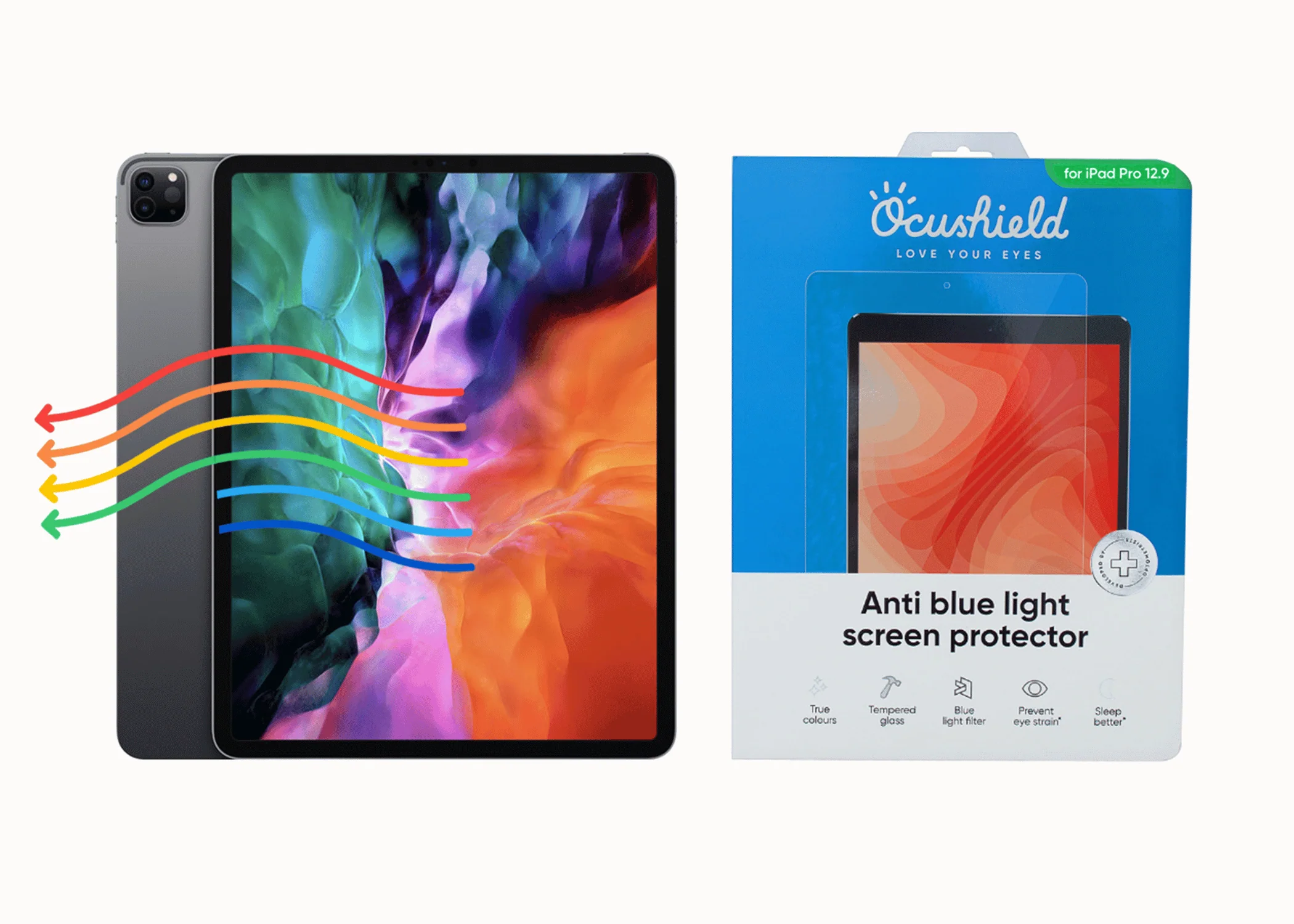 Anti blue light screen protector for iPad - Image 8