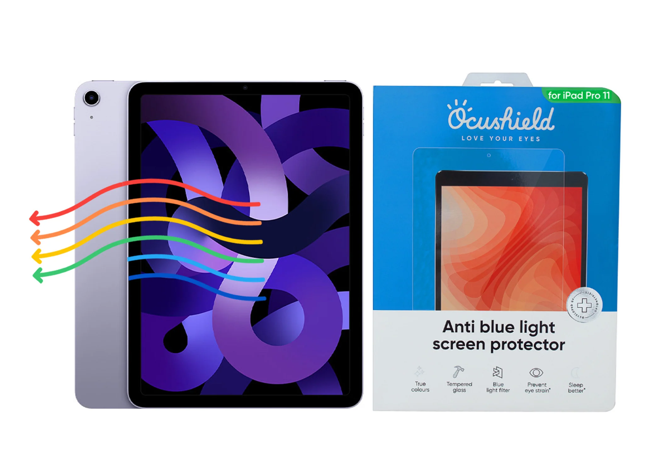 Anti blue light screen protector for iPad - Image 9