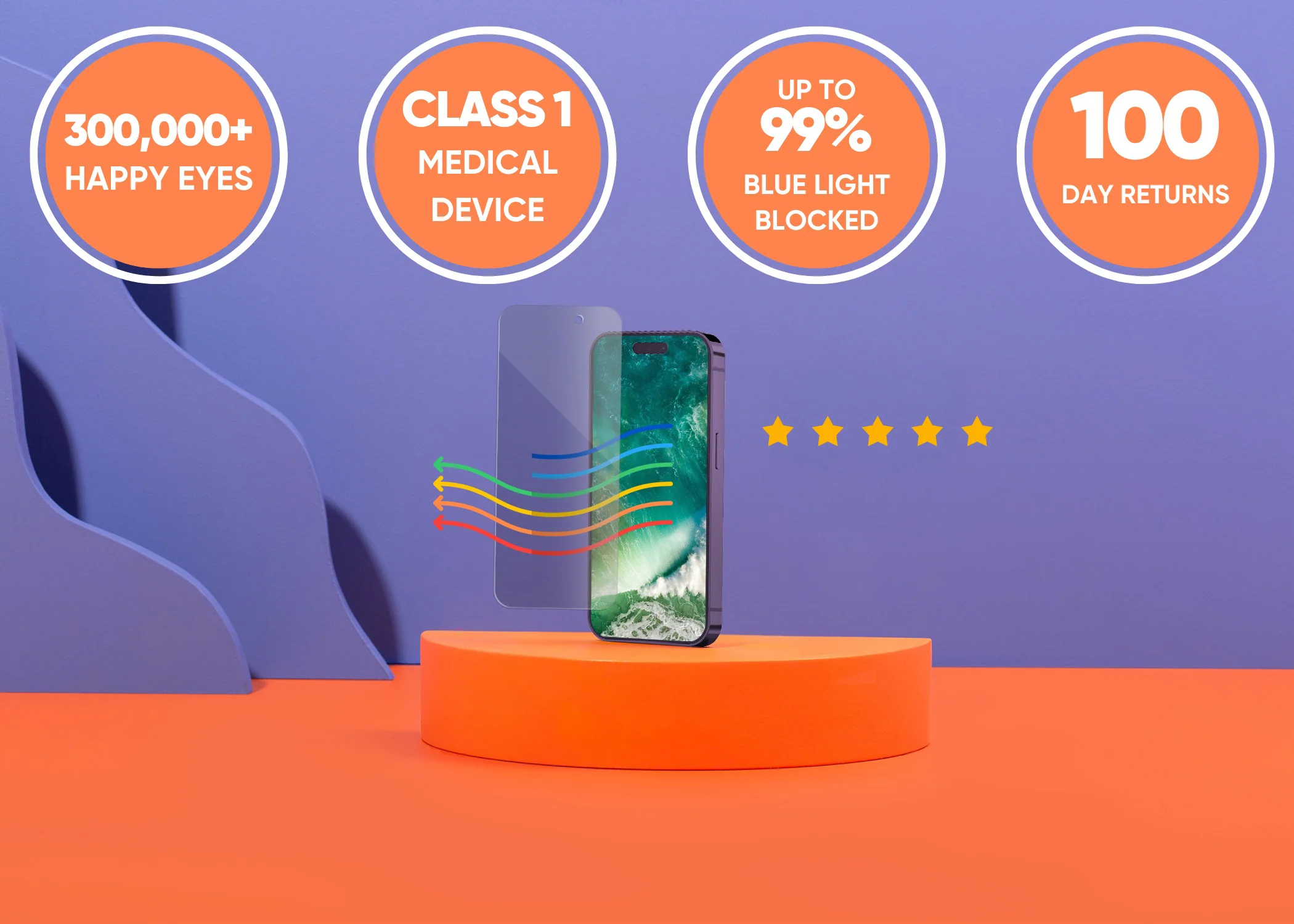 Anti blue light screen protector for iPhone - Image 49