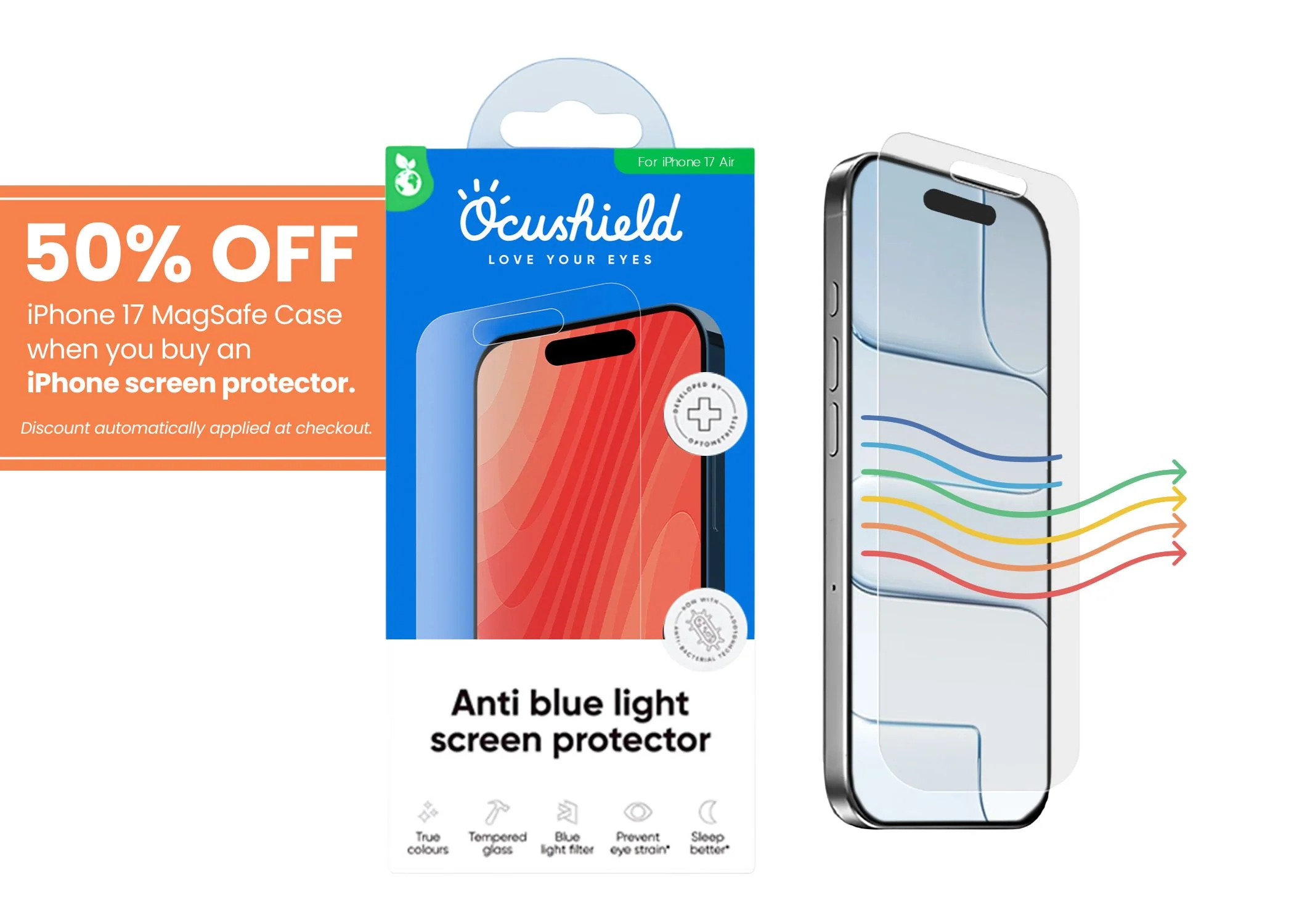Anti blue light screen protector for iPhone - Image 54