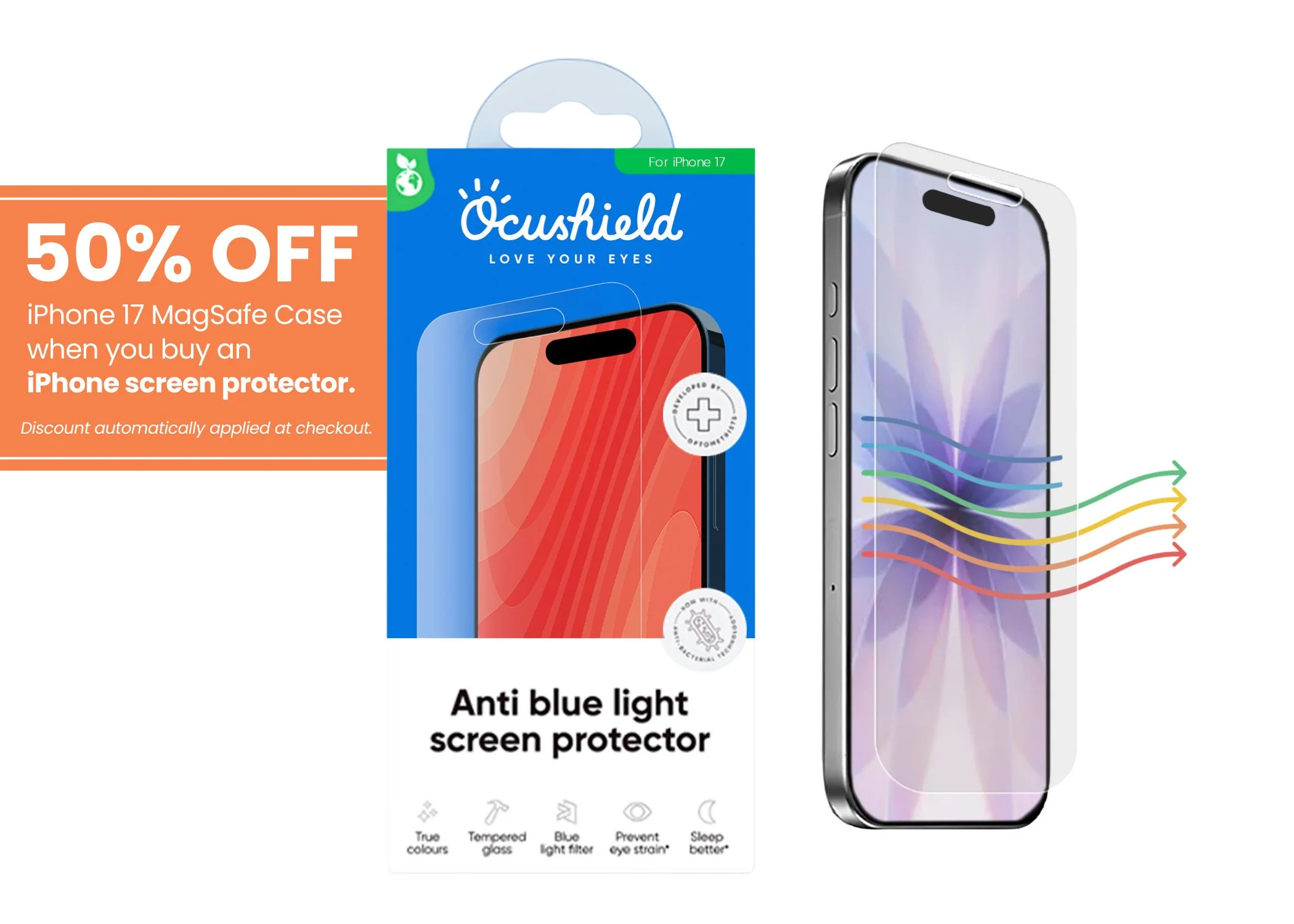Anti blue light screen protector for iPhone - Image 57