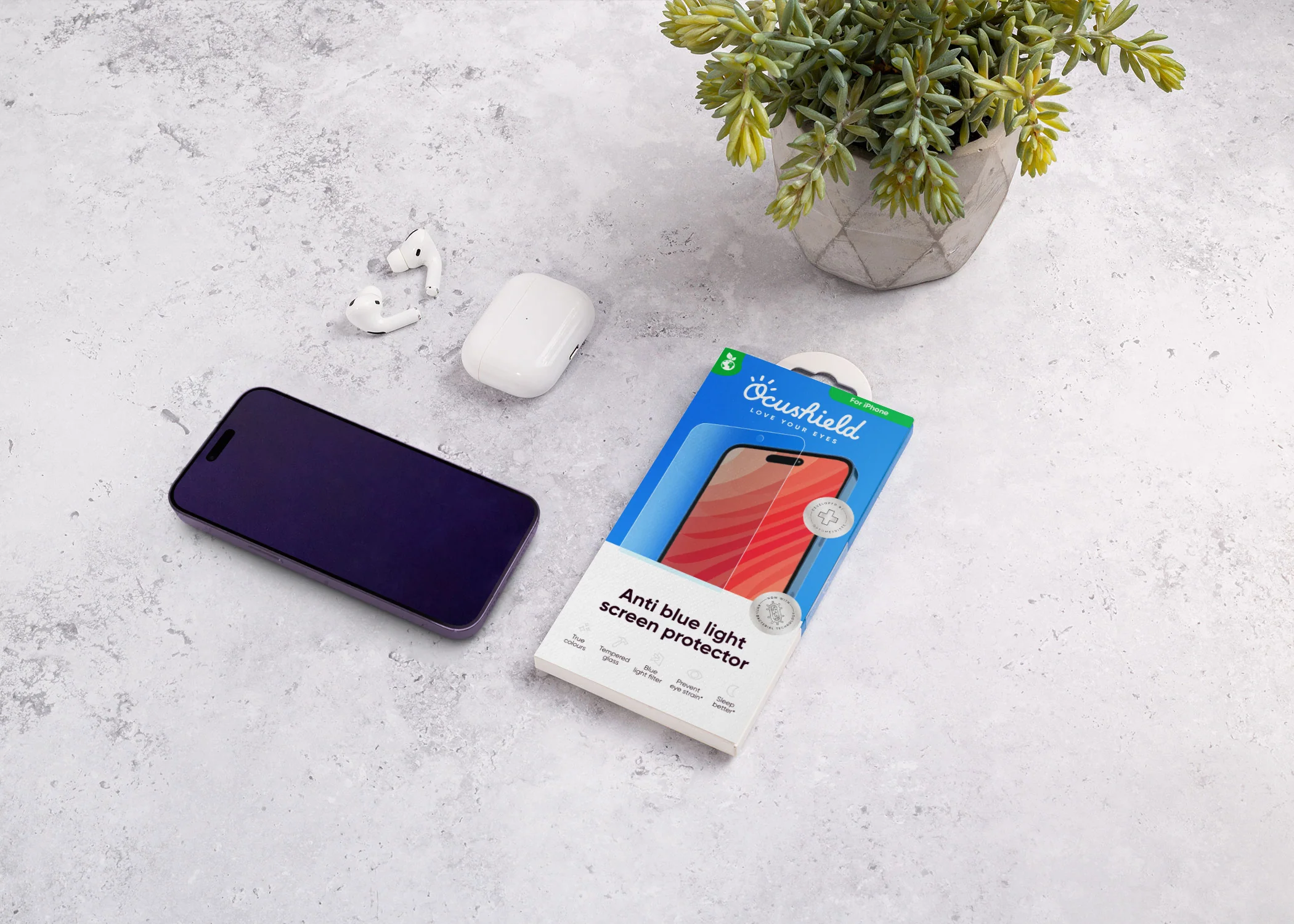 Anti blue light screen protector for iPhone - Image 6