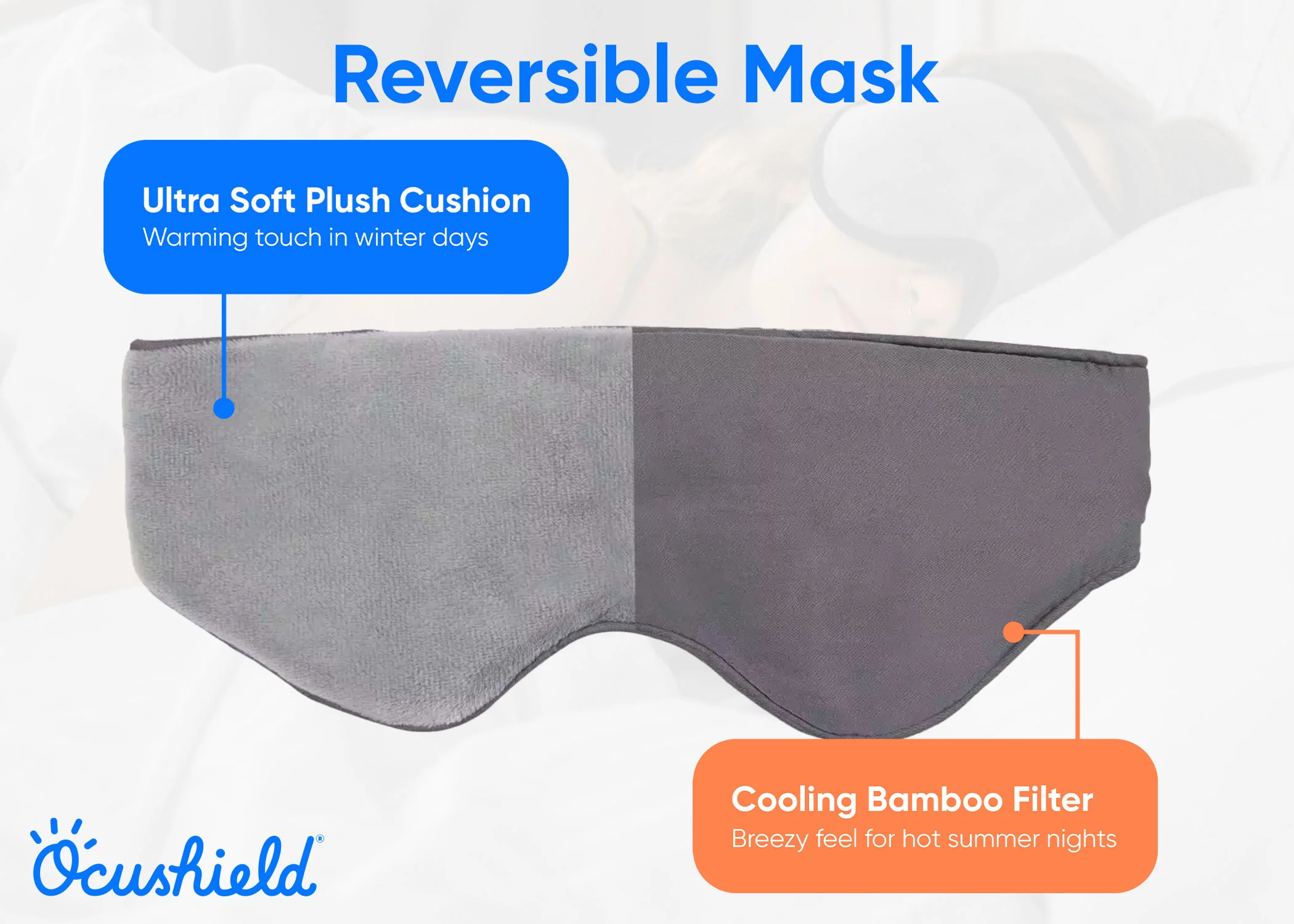 NEW - Bamboo Weighted Sleep Eye Mask - Image 7