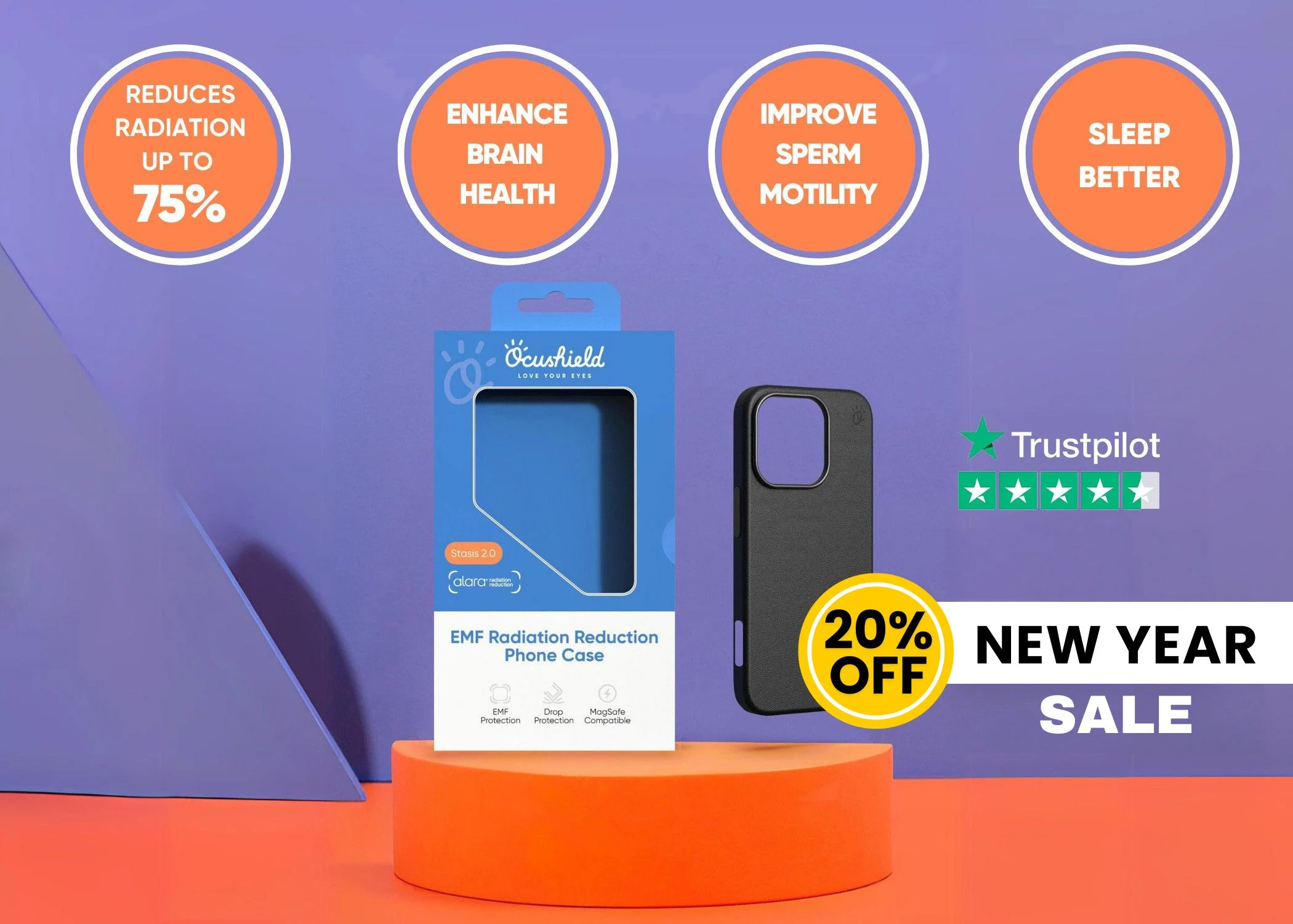 NEW - EMF Radiation Protection for iPhone - Stasis, by Ocushield - Image 31