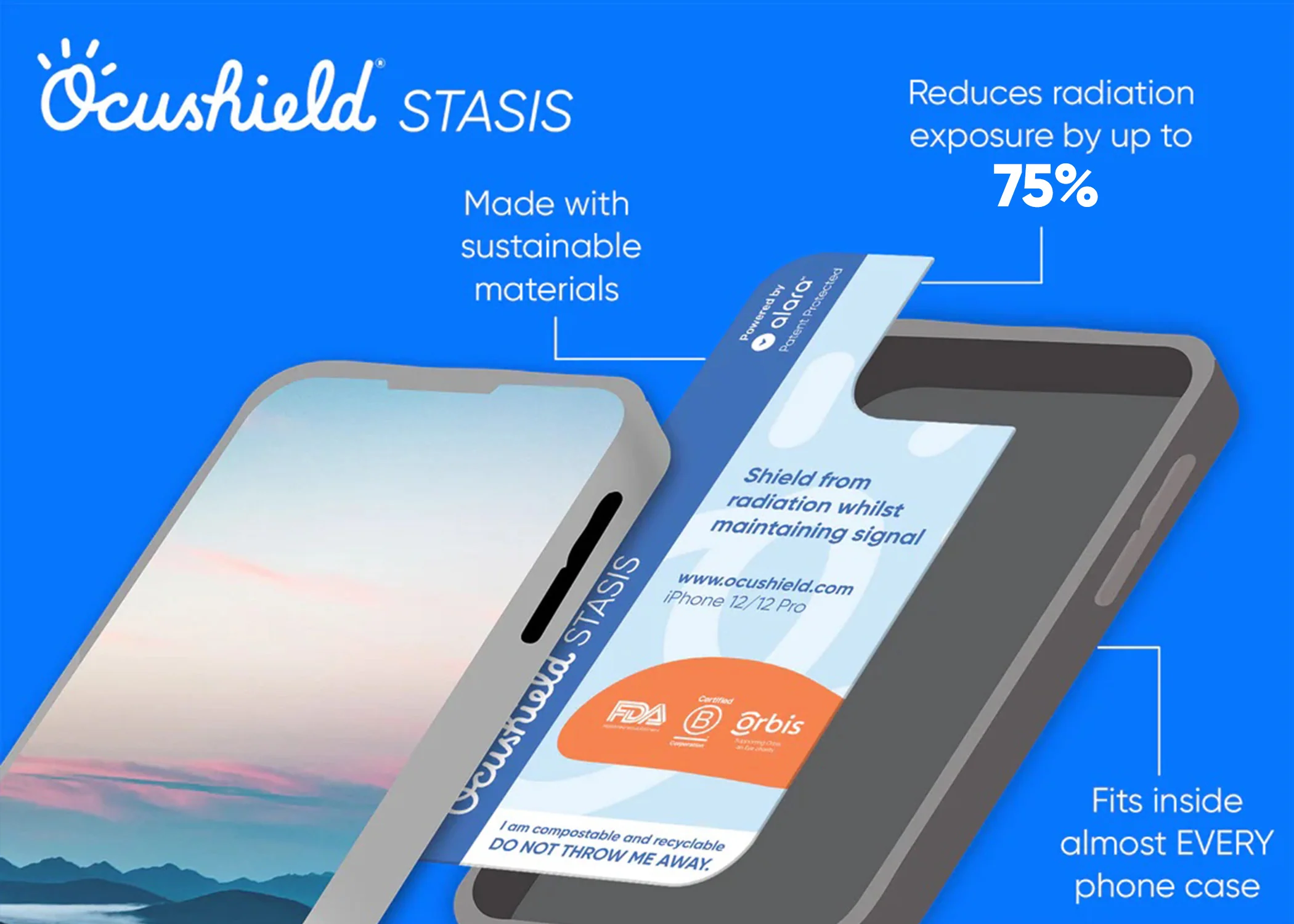 NEW - EMF Radiation Protection for iPhone - Stasis, by Ocushield - Image 4