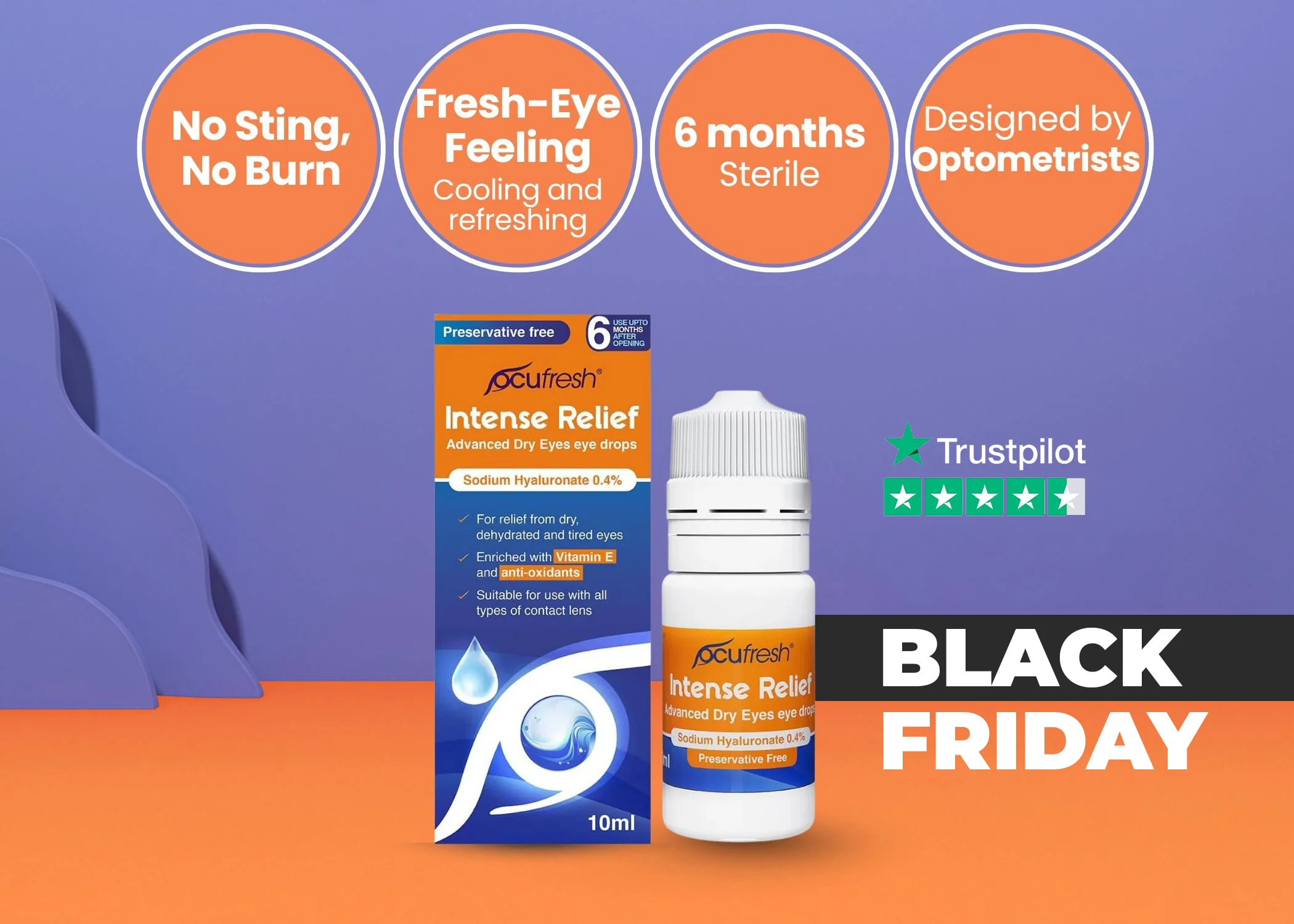 Ocufresh Intensive Eye Drops – Relief for Dry, Irritated & Tired Eyes (10ml) - Image 14