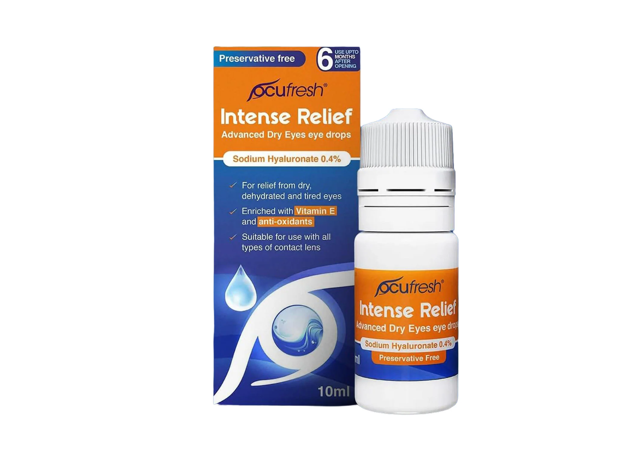 Ocufresh Intensive Eye Drops – Relief for Dry, Irritated & Tired Eyes (10ml) - Image 2