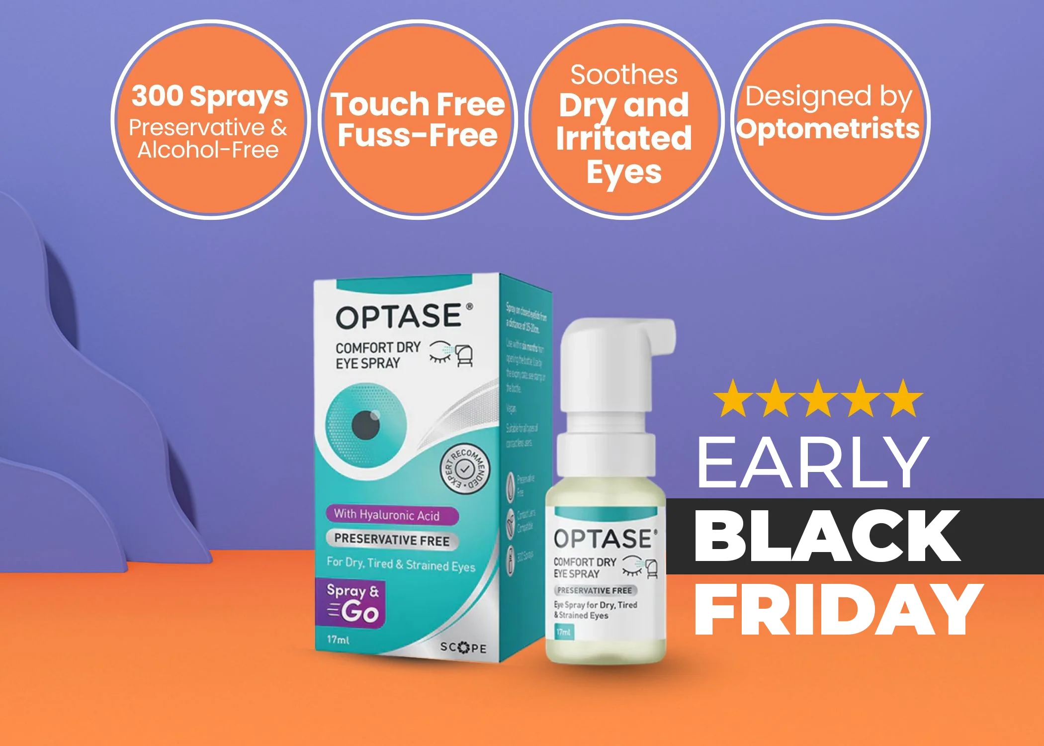 Optase Comfort Dry Eye Spray - Instant Relief for Dry, Tired, Irritated Eyes - 300 Sprays (17ml) - Image 13