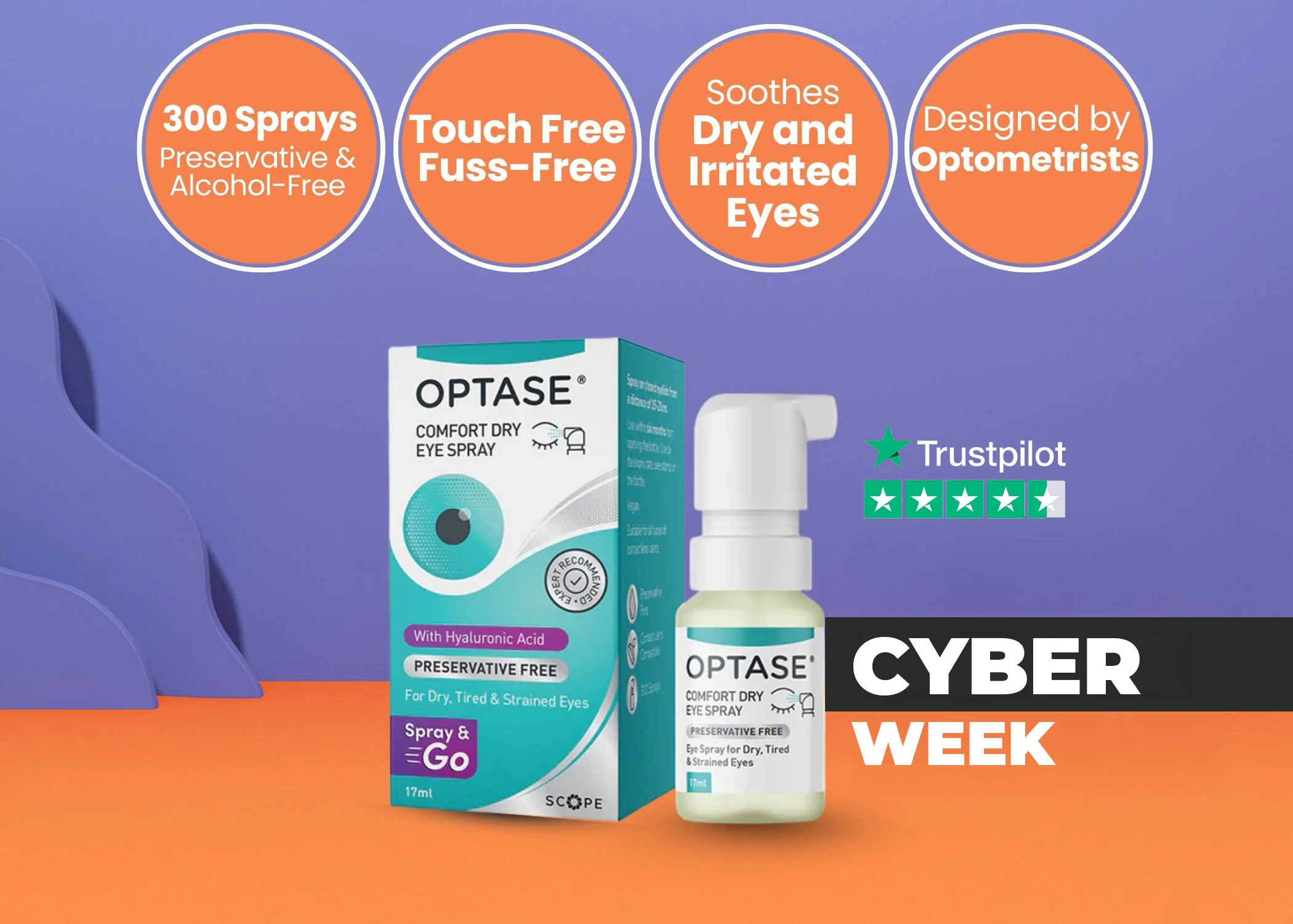 Optase Comfort Dry Eye Spray - Instant Relief for Dry, Tired, Irritated Eyes - 300 Sprays (17ml) - Image 14