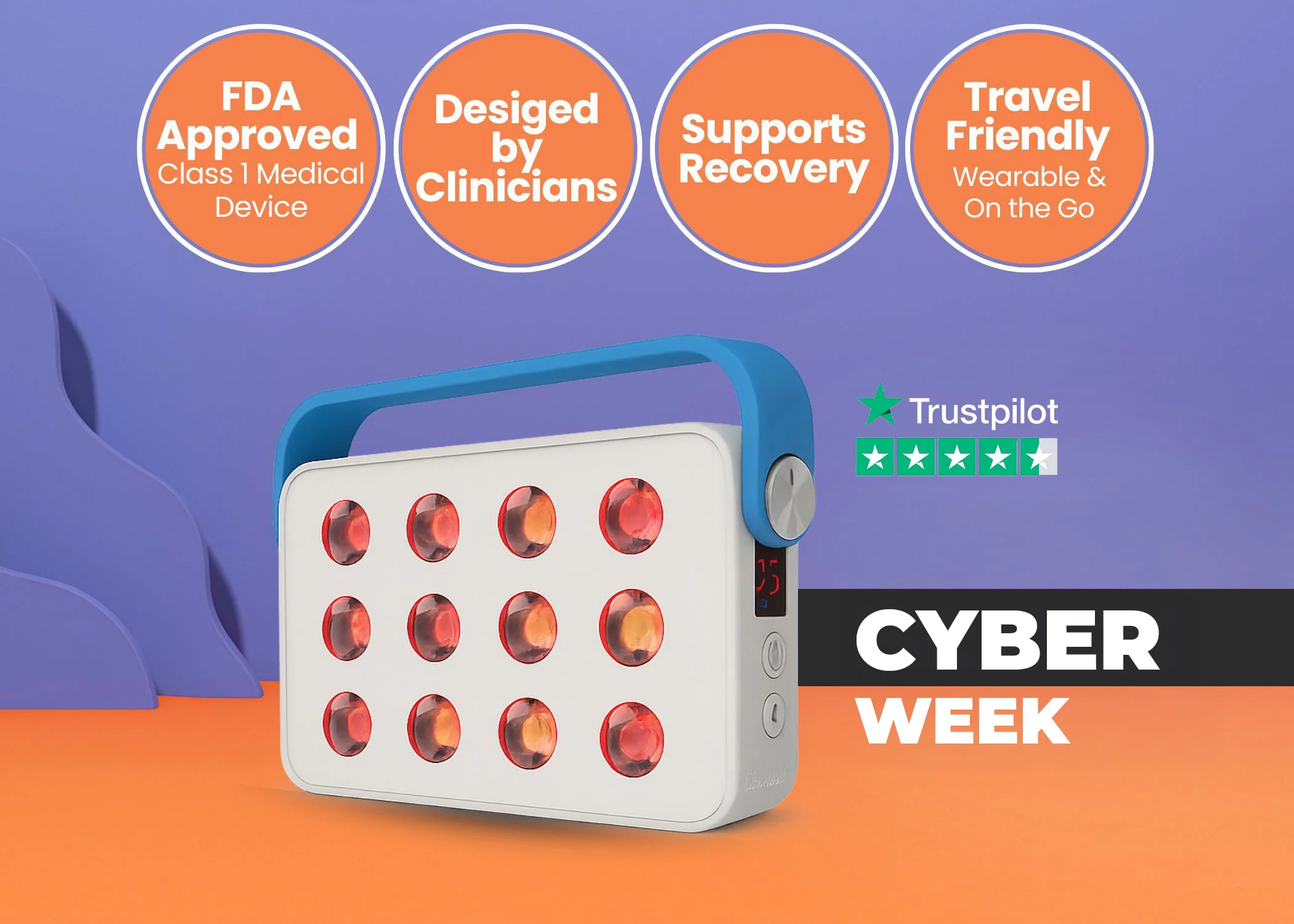 Ocuglow Portable Red & Infrared Light Therapy Panel by Ocushield – For Brighter Skin, Better Sleep and Recovery - Image 12