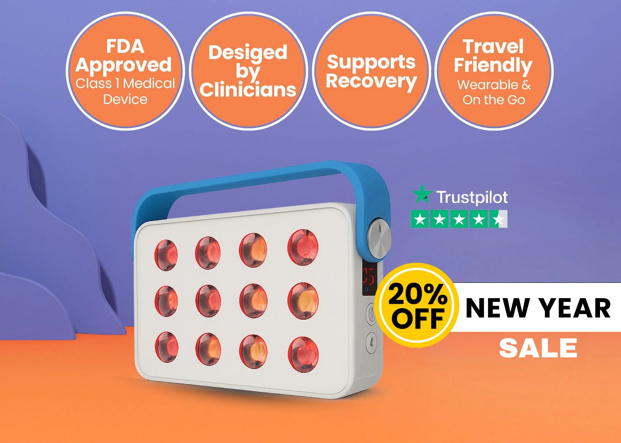 Ocuglow Portable Red & Infrared Light Therapy Panel by Ocushield – For Brighter Skin, Better Sleep and Recovery - Image 13
