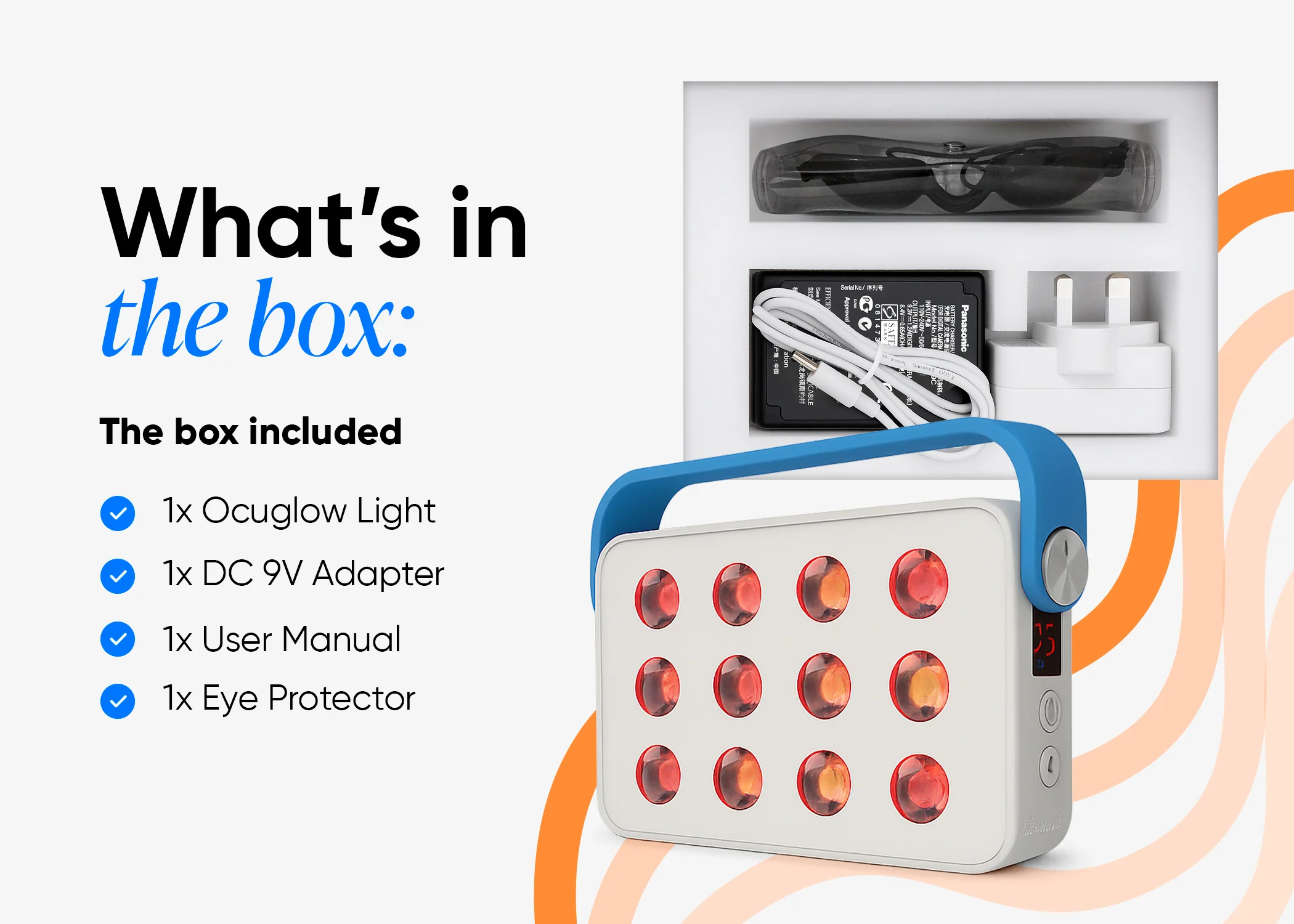 Ocuglow Portable Red & Infrared Light Therapy Panel by Ocushield – For Brighter Skin, Better Sleep and Recovery - Image 5
